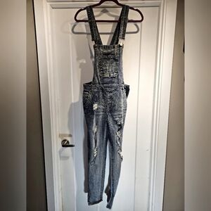 Dollhouse distressed overalls